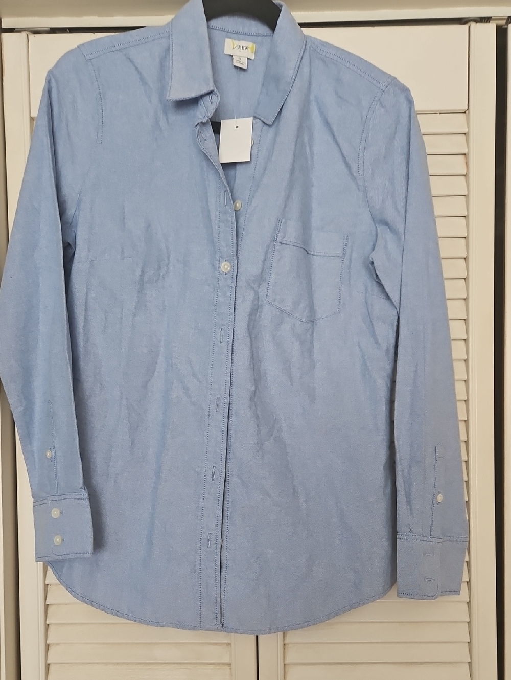 J. Crew Light Blue Women's Casual Button-Down Shirt